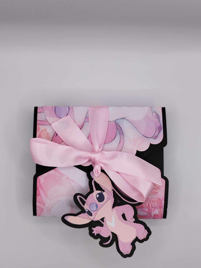 Boîte cadeau thème "Stitch" rose (Angel)