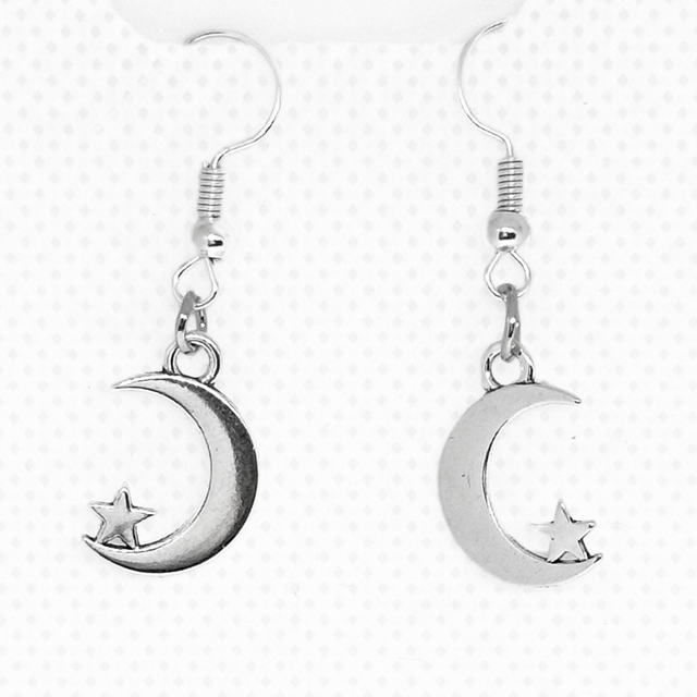 Moon &amp; Star Earrings