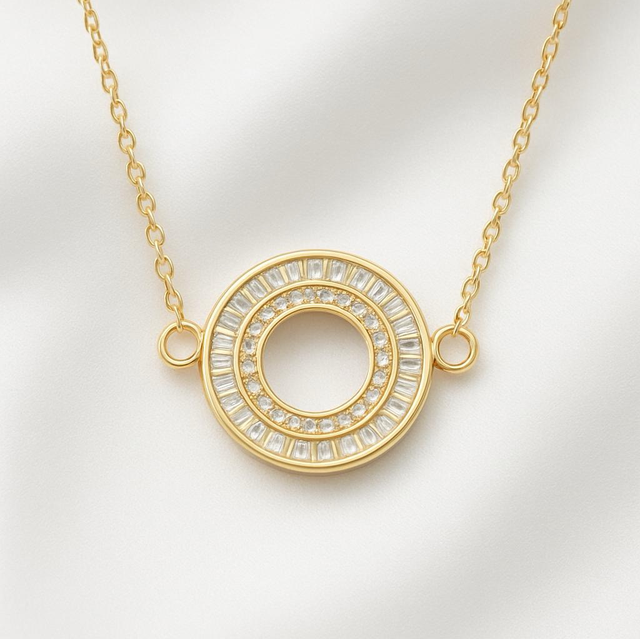 DIAMOND CIRCLE NECKLACE    