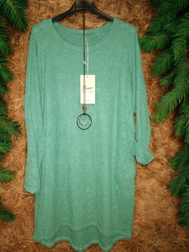 Feinstrickpullover mit Kette