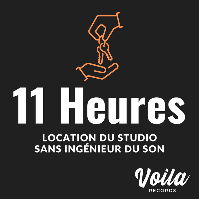Location studio sans ingénieur du son - 11h