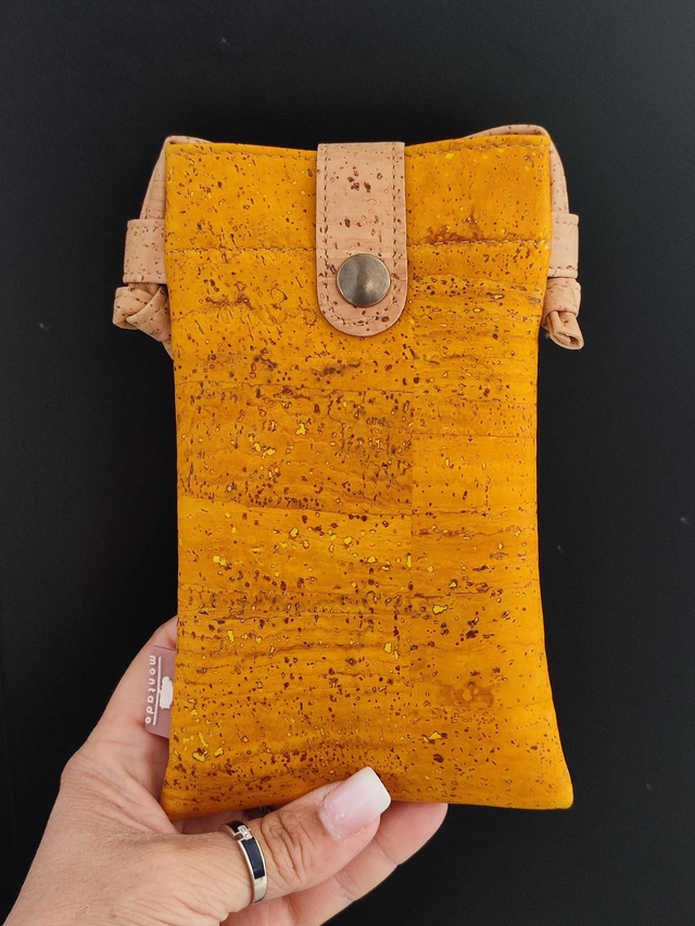 Pochette téléphone jaune Montado