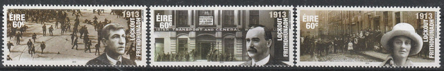 Ireland  2013 Centenary of Dublin General Lockout  set  MNH