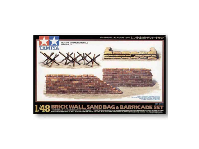 Barricade et sacs de sable Tamiya 32508 1/48
