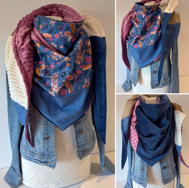 Maxi Chèche Double Patchwork 356