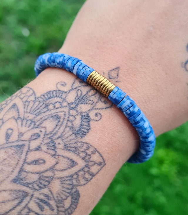 Bracelets Heishi "Linea" élastiques (à choix)