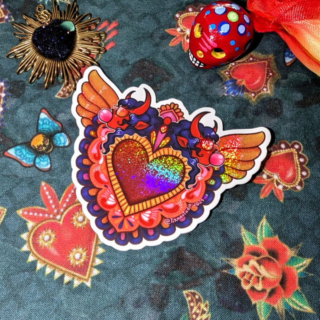 Sticker Corazón brillant