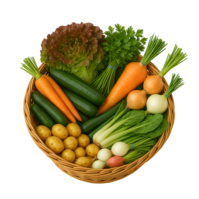 Panier de légumes : moyen / grand 🧺