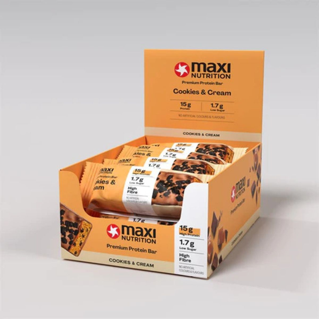 Maxi Nutrition Premium Protein Bar Cookies &amp; Cream 45g