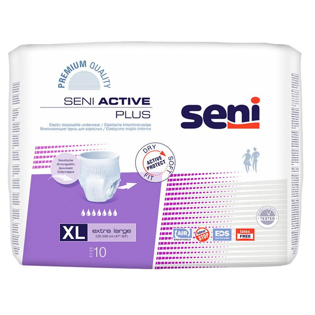 Seni Active Plus – Slip absorbant / Pants (Usage adulte renforcé)