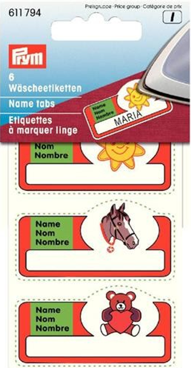 Prym: Wasmarkeeretiket