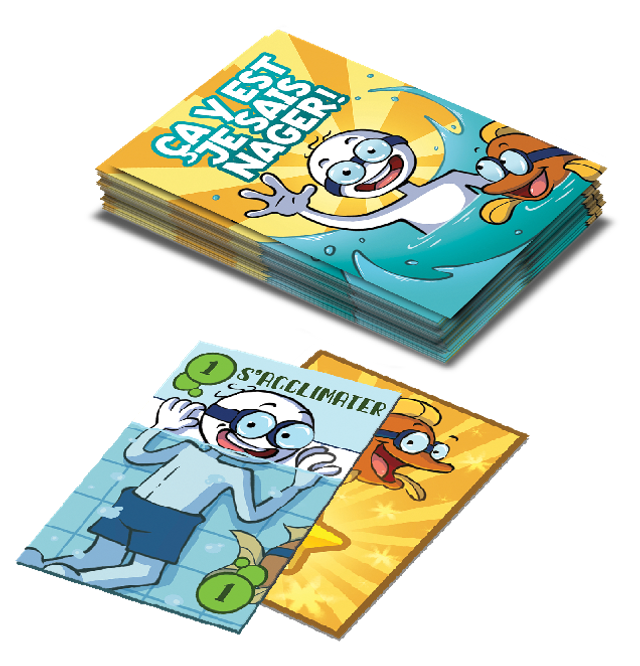 Le jeu de cartes : ça y est, je sais nager !