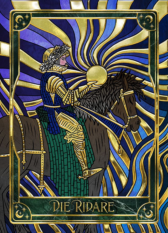 Tarotkarte / Charakterkarte DIE RIDARE