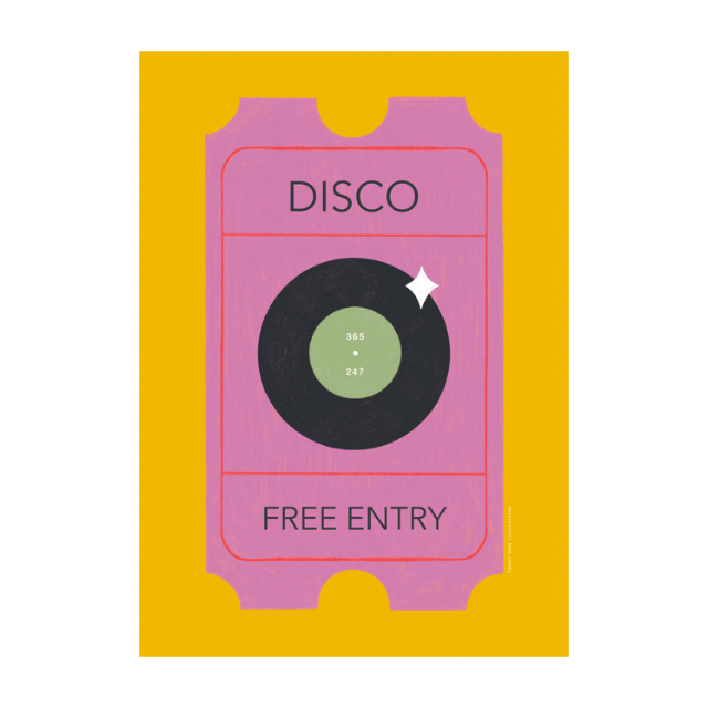 A4 Music Token Print - Disco