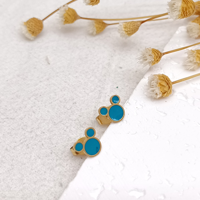 Boucles d’oreilles puces Mickey