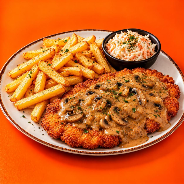Schnitzel Jägersauce