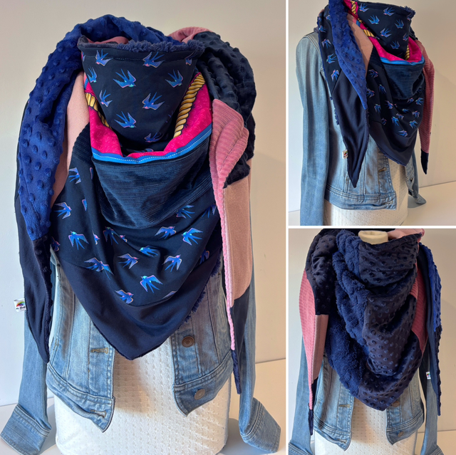 Maxi Chèche Double Patchwork 357