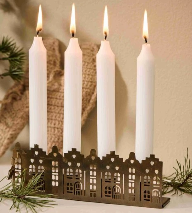 Candle houses facade