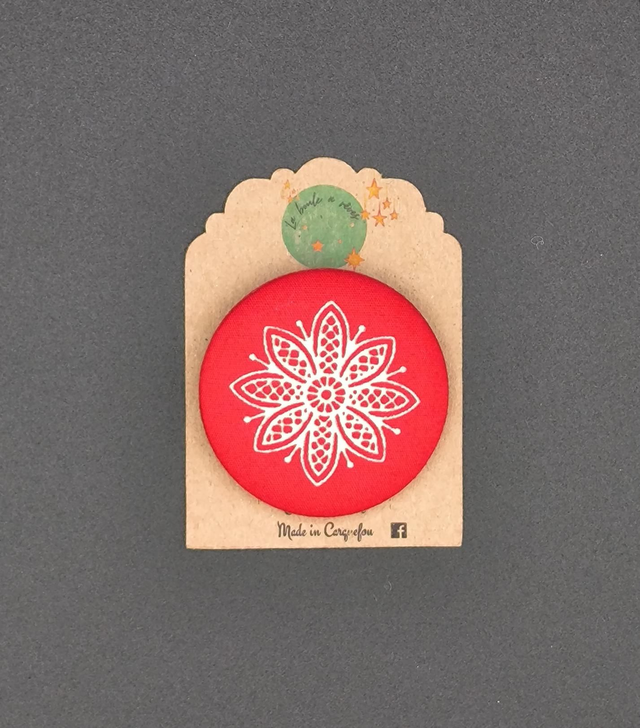 Broche tissu 