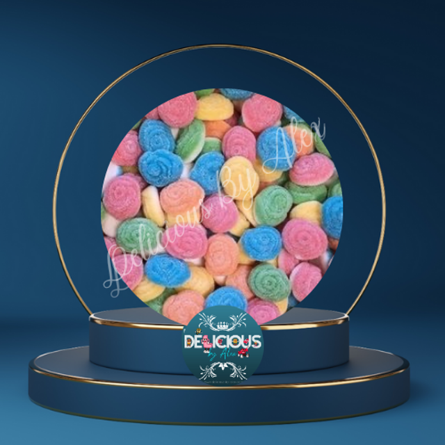 Fleurs Flower Power sucrées en 100g ou au KG