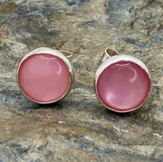 Gemstone 8mm Stud Earrings 