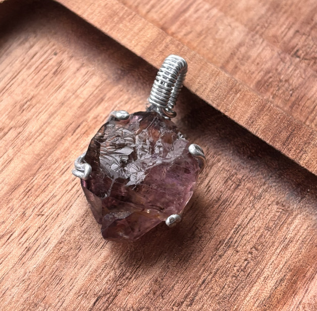 Handmade Series:Super Seven Amethyst Pendant