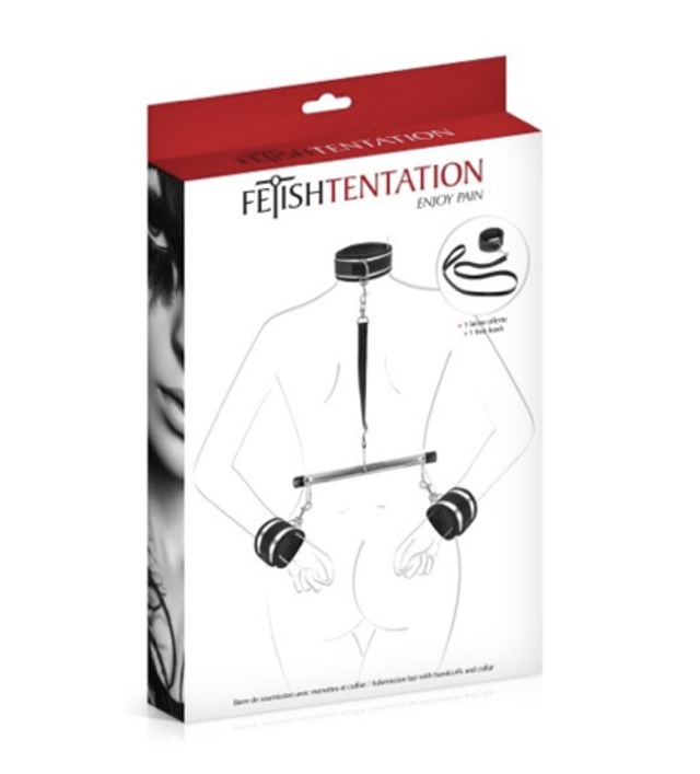 Menottes et collier de soumission Fetish Tentation