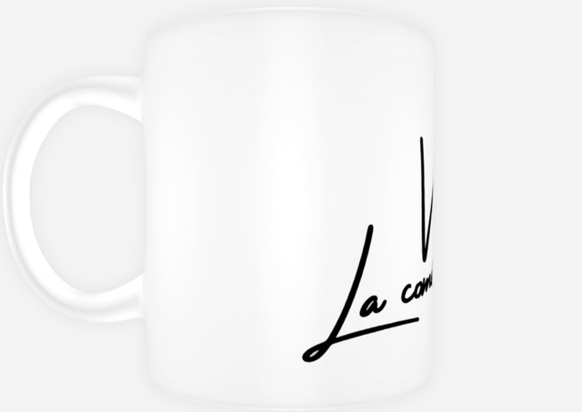 Mug blanc "VIVRE" écriture noir