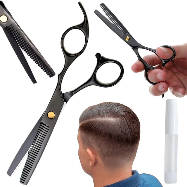 Ciseaux à effiler, ciseaux de coiffure noirs