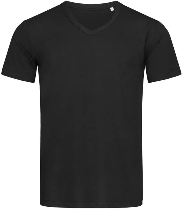 Tee-shirt pour hommes col en V 100% coton taille L (à personnaliser)
