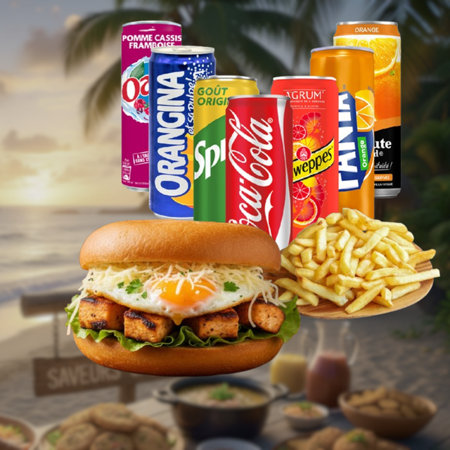 Menu Bokit B5 : Œuf, Poulet Grillé, Fromage