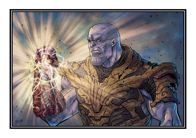 Affichette Thanos : Endgame