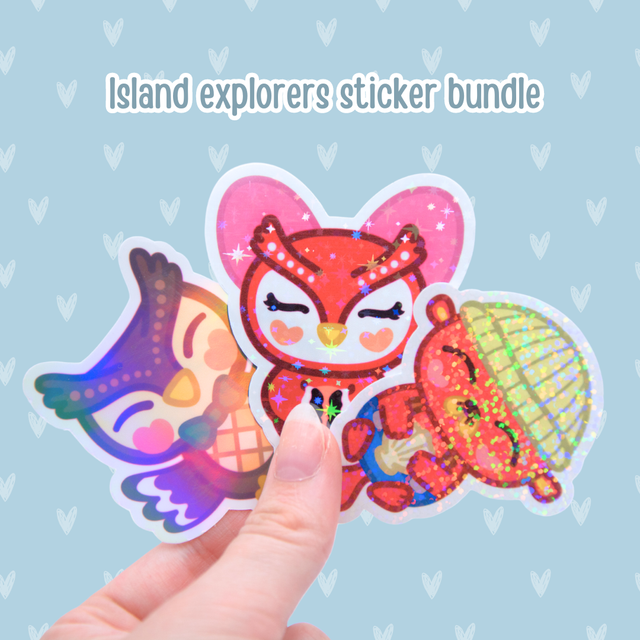 Island explorers sticker bundle