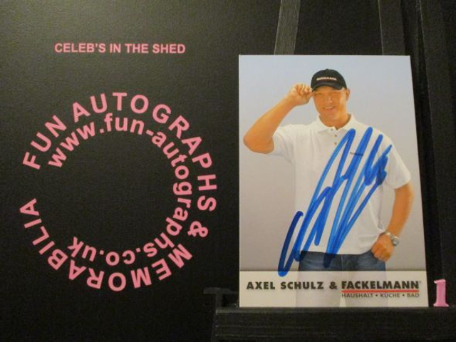 Axel Schulz Authentic Autographed 6x4 Card (1)