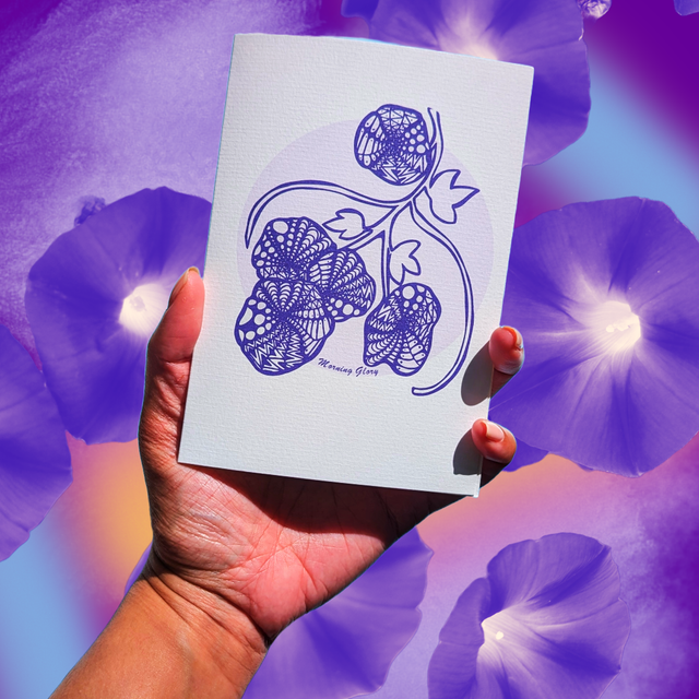 September / Morning Glory - Flower of the month series