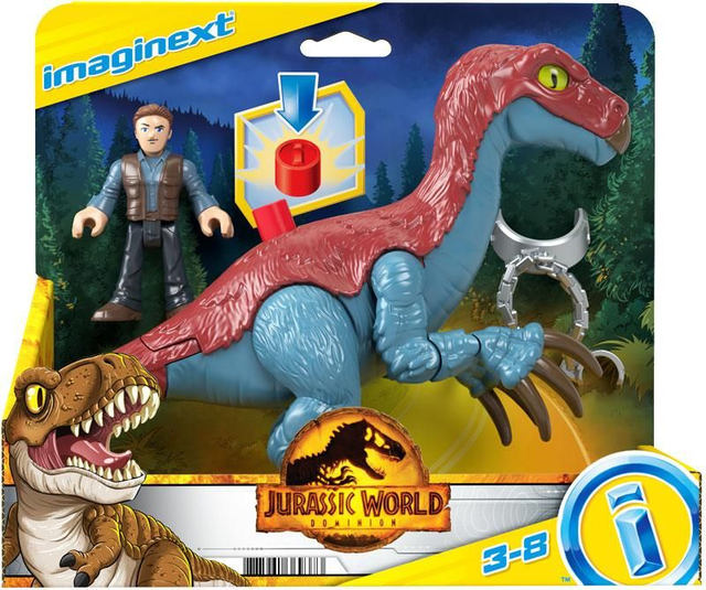 JURASSIC WORLD THERIZINOSAURUS AND OWEN