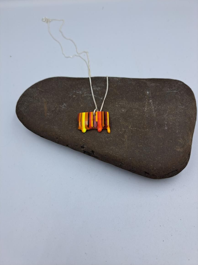 Dripping Paint Pendant 