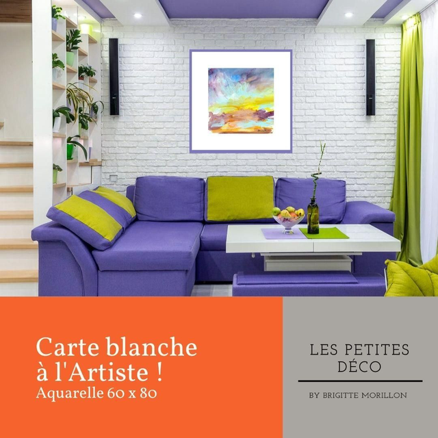 Carte Blanche à l'Artiste ! L'aquarelle 60X80