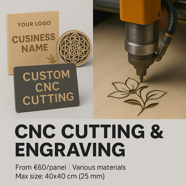 Servizio di Progettazione, Taglio e Incisione CNC