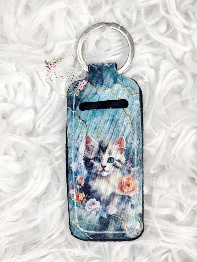 Porte-baume à lèvres ou briquet chat