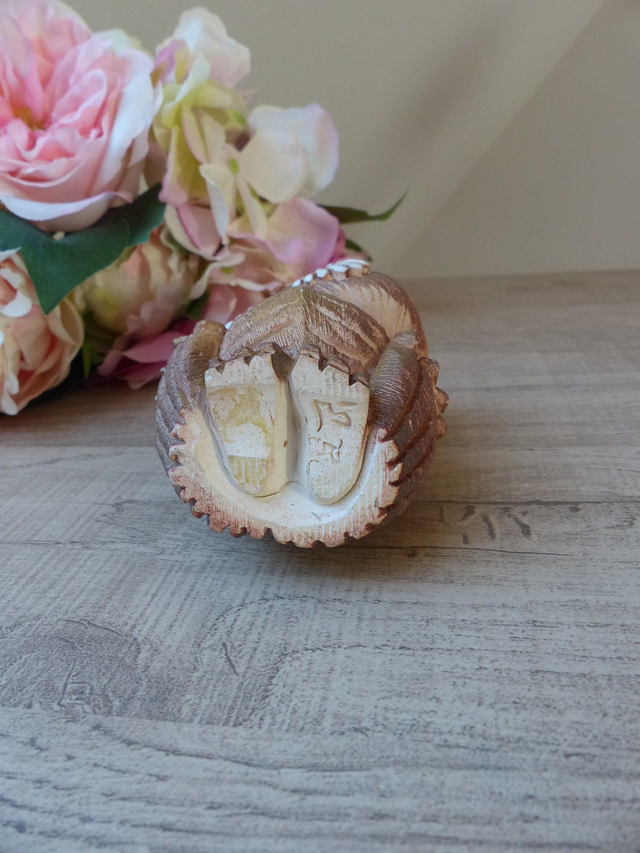 Rare Figurine Chouette en Céramique - Poterie Artisanale Atelier De Rosa, Vintage Années 70, Cadeau Symbolique Amitié et Déco Authentique