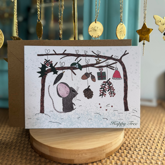 Illustration "Le sapin de la petite souris"