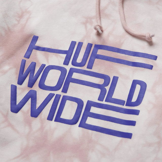 B092D131 - HUF FELPA CAPPUCCIOBROADCAST TIEDYE P-O