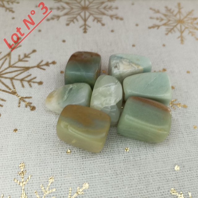 Amazonite / Pierres Roulées / Lot N° 3