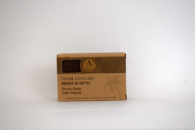 Savon d'Alep Exfoliant aux Noyaux de Dattes  