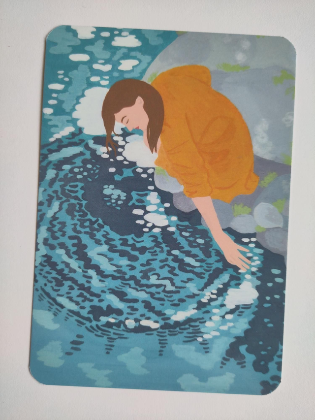 Postkaart "Rimpelend water"