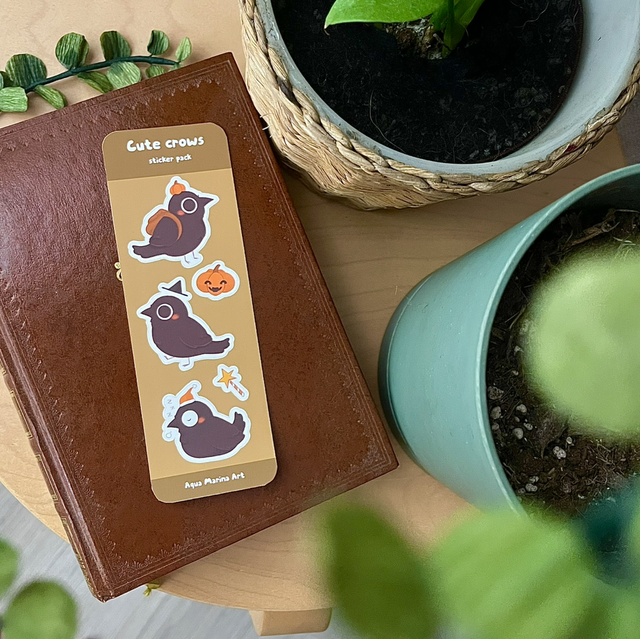 Pack de pegatinas “Cute Crows”