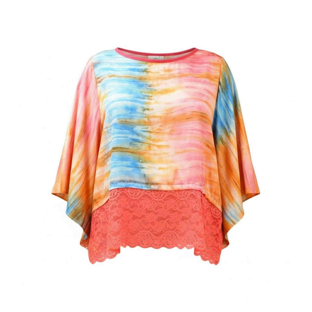 Top Cléo en Soie & Dentelle (Taille Unique 42–50)