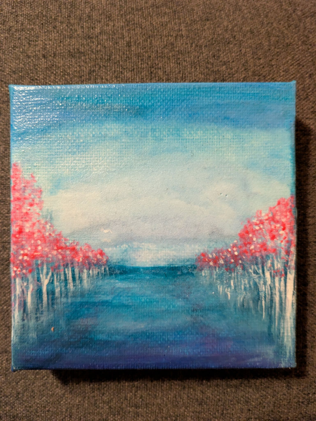 Orginal - selbstleuchtendes Minibild 10x10 cm