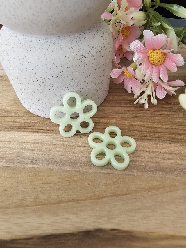 🏵️​FLOWER POP CREUSE interchangeable Vert Pastel🏵️
